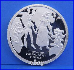 Disney Around the World Collectible Coin 1 oz. 999 Silver