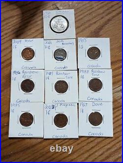 ESTATE LOT of 50 World Foreign Coins in Flips Large Collection 1900s
