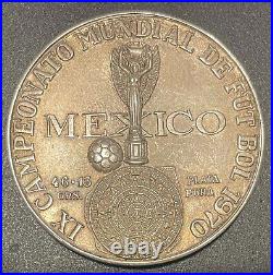 EXTREMELY RARE Commemorative Coin 45 mm IX Mundial Futbol Mexico 1970 FIFA CUP