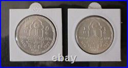 Egypt, 1 & 5 Pounds Silver Sets 4th Youth Football World Cup 1997 Very Rare