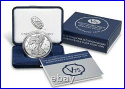 End of World War II 75th Anniversary American Eagle Silver Coin 1ST STRIKE READY