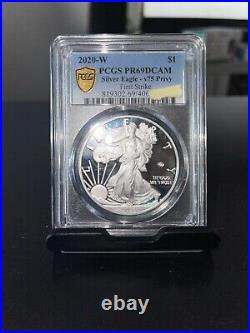End of World War II 75th Anniversary American Eagle Silver Proof Coin PCGS PR69