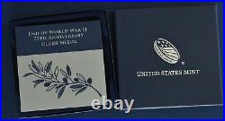 End of World War II 75th Anniversary Prof Silver Medal - 1 oz silver
