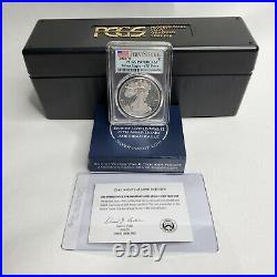 End of World War II 75th Anniversary Silver Eagle Coin PCGS PR70 Firststrike