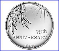 End of World War II 75th Anniversary Silver Medal (in hand)