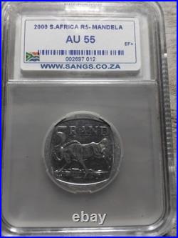 Extremely Rare Nels Mandela Error Coin Graded and 2000 Smiley + 50 world Coi Extremely Rare Nels Mandela Error Coin Graded and 2000 Smiley + 50 world Coi