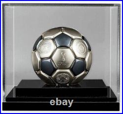 FIFA WORLD CUP FOOTBALL SOCCER BALL 2022 3 oz Silver Spherical Coin Solomon