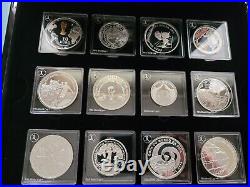 Fifa 2014 World Cup Brazil Silver Coin Collection A Set Of 12 Silver Coins Rare