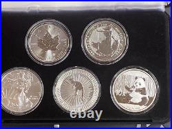 Five Silver Coins From Around The World! Silver, 5 Oz. 999