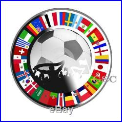 Football Silver coin Fans Souvenir Soccer coins Russia 2018 World Cup
