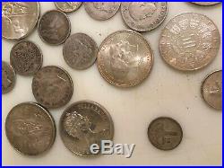 Foreign Silver Coin Lot Collection of Old World Silver Coins