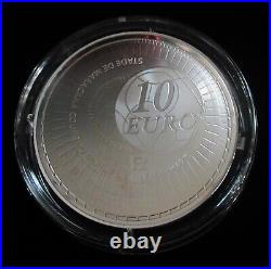 France 2014 FIFA World Cup 10 Euro Silver Coin Proof finish in Original Box CoA