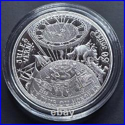 France 2025 Jules Verne Around the World in 80 Days Proof Silver Coin France 2025 Jules Verne Around the World in 80 Days Proof Silver Coin