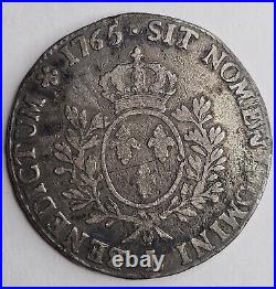 France Ecu 1764 L Bayonne Mint Louis XV KM# 512.12 World Silver Crown