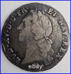 France Ecu 1764 L Bayonne Mint Louis XV KM# 512.12 World Silver Crown