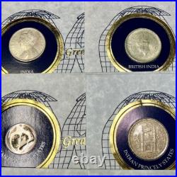 Franklin Mint 9 Great Historic Silver Coins of the World Ancient to Modern India Franklin Mint 9 Great Historic Silver Coins of the World Ancient to Modern India