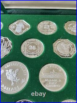 Franklin Mint Official Gaming Coins of the World's Great Casinos 1978 Silver