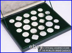 Franklin Mint World Casino Coins Set Of 25 Silver Coin Set