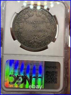 French Indochina 1900-A Piastre NGC AU-50! Rare World Coin Crown Size