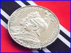 GERMAN Coin 5 MARK 1901 A PRUSSIA Bicentennial WILHELM II. EMPIRE 90% Silver WW1