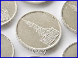 GERMAN Lot 10x Coin 5 REICHSMARK 1934 1935 Potsdam CHURCH Silver 3RD WW2 Mark