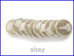 GERMAN Lot 10x Coin 5 REICHSMARK 1934 1935 Potsdam CHURCH Silver 3RD WW2 Mark
