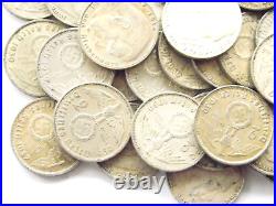 GERMAN Lot 50x Coins 2 REICHSMARK 1937 1939 SWASTIKA Silver 3rd WW2 Roll Mark