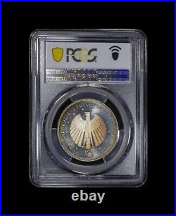 GERMANY. 2004, 10 Euro, Silver, G PCGS MS67 Top Pop? FIFA World Cup? Tone