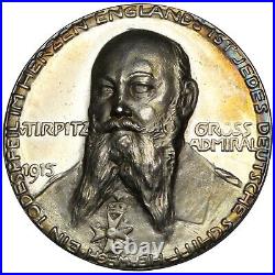 GERMANY Großadmiral von Tirpitz 1915 silver Medal / PCGS SP-62 / Zetz-5007 (RR)