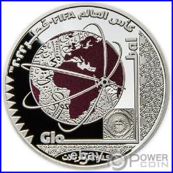 GLOBAL Fifa World Cup 1 Oz Silver Coin 5 Riyals Qatar 2022