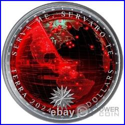 GLOBAL RADAR Terra 1 Oz Silver Coin 5$ Tokelau 2024