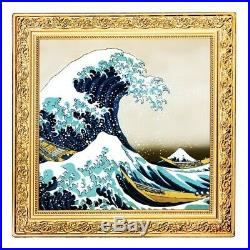 GREAT WAVE Treasures of World 1 Oz Silver Coin 1$ Niue 2020