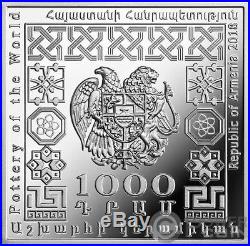 GREEK POT Pottery of the World 1 Oz Silver Coin 1000 Dram Armenia 2018