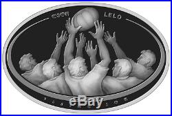 Georgia 5 Lari 2019 Rugby World Cup Japan Silver Proof AMAZING Collector Coin
