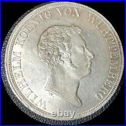 German States Wurttemburg 1833, thaler old world silver coin HIGH GRADE #3420