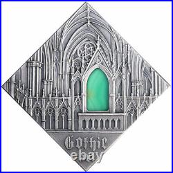 Gothic Art The Art that Changed a World Antique finish Silver Coin 1$ Niue 2014