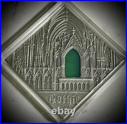 Gothic Art The Art that Changed a World Antique finish Silver Coin 1$ Niue 2014