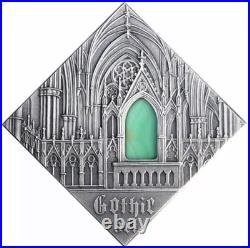 Gothic Art The Art that Changed a World Antique finish Silver Coin 1$ Niue 2014