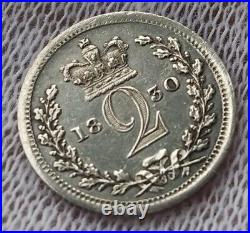 Great Britain 1830 2 Pence Antique Silver World Coin Exc