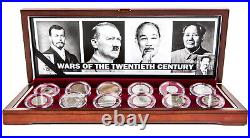 Great Wars of the Twentieth Century TWELVE Coin Boxed Set COA & History Inc