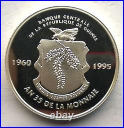 Guinea 1995 Protect Our World 20000 Francs Silver Coin, Proof