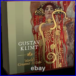 Gustav Klimt World's Greatest Artists 2 oz Silver Coin Republic of Ghana 2020