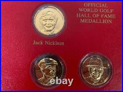 Hamilton World Golf Hall Of Fame Silver Coin Collection 14 Coins. 999 Silver