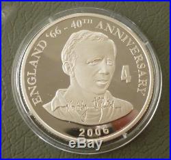 Heroes Of 1966 Football World Cup 11-Coin. 999 Fine Silver 10 Francs 2006