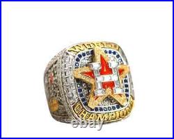 Houston Astros World Series Championship Ring (2022) For Men In Sterling Silver