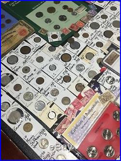 Huge Lot 400+ USA&World Coins/Stamp1893/SilverProof/Mercury/IKE/Buffalo/MS65RD