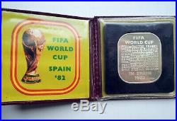 Hungarian Player Signature Silver FIFA World Cup Spain 82 Soccer Medal