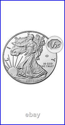 IN HAND 2020 End of World War II 75th Anniversary American Eagle SilverCoin 20XF