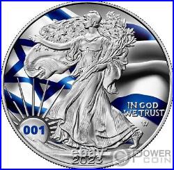 ISRAEL Flags of the World 1 Oz Silver Coin 1$ USA 2023