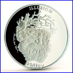 Illusions! A world of illusions spectacular 4 silver coins gift big silver coin